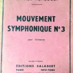 オネゲル 交響曲第3番 スタディスコアHonegger Symphonie