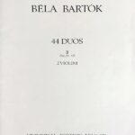 バルトーク 44の二重奏曲 第2巻 バイオリン Bartok 44Duos 2 (No.26-44) 2 violini