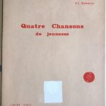 ドビュッシー 4つの青年時代の歌(ソプラノ)(仏語) Debussy 4 Chansons de Jeunesse 声楽 歌曲 ヴォーカル