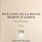 ラヴェル 愛に死せる王女のためのバラード Ravel Ballade de la Reine Morte d'Aimer 声楽 歌曲 ヴォーカル