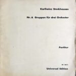 シュトックハウゼン グルッペン Stockhausen Gruppen fur 3 Orchester オーケストラ スコア