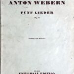 ウェーベルン 「第七の環」より 5つの歌 Op.3(中声用) Webern 5 Lieder aus "Der 7. Ring" Op.3 声楽 歌曲 ヴォーカル