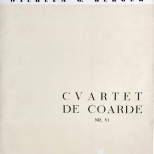 ベルガー 弦楽四重奏曲 Wilhelm G. Berger cvartet de coarde 2 バイオリン ビオラ チェロ