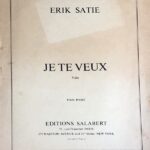 サティ あなたが大好き ピアノ・ソロ Satie Je Te Veux pour piano