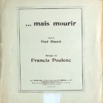 プーランク …だが、それは滅ぶこと Poulenc …Mais mourir 声楽 歌曲 ヴォーカル