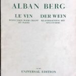 ベルク ぶどう酒 Berg Le Vin Der Wein 歌とピアノ 声楽 歌曲 ヴォーカル