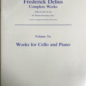 ディーリアス チェロのための作品集 (カプリス、哀歌、ロマンス、ソナタ) Frederick Delius Works for Cello and Piano