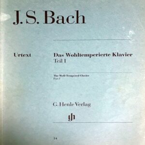 J.S.バッハ 平均律クラヴィーア曲集 第1巻 BWV 846-869 J.S.Bach Wohltemperierte Klavier 原典版 ピアノ