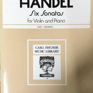 ヘンデル 6つのソナタ バイオリンとピアノ Handel Six Sonatas for Violin and Piano