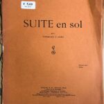 ギュスターヴ・サマズイユ Suite en sol pour instruments a cordes samazeuilh 2 バイオリン ビオラ チェロ