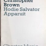 クリストファー・ブラウン Hodie Salvator Apparuit a sequence for christomas Christopher Brown 合唱
