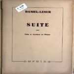 ダニエル・ルシュー Suite pour Trio a cordes et piano Danirl Lesur バイオリン ビオラ チェロ ピアノ