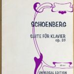 シェーンベルク 組曲 Op.25 Schoenberg Suite fur klavier ピアノ・ソロ
