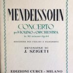 メンデルスゾーン バイオリン協奏曲 ホ短調 Op.64 (szigeti) ピアノ・リダクション版 Mendelssohn