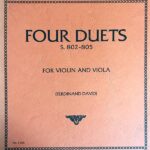 J.S. バッハ 4つの二重奏曲 S. 802-805 ヴァイオリンとヴィオラ J.S.Bach four duets for violin and viola