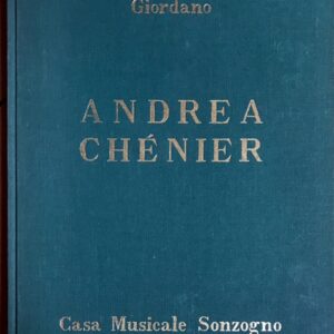 ジョルダーノ オペラ「アンドレア・シェニエ」 布装 Giordano Andrea Chenier  ヴォーカル・スコア