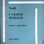 ヴェルディ オペラ「シチリアの夕べの祈り」(伊語)(紙装) Verdi I Vespri Siciliani ヴォーカル・スコア