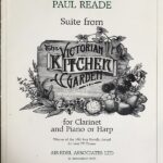 リード ヴィクトリア朝キッチン・ガーデン組曲(クラリネットとピアノまたはハープ) Paul Reade Victorian Kitchen Garden