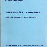 メシアン トゥーランガリラ交響曲 Messiaen Turangalila-symphonie スコア
