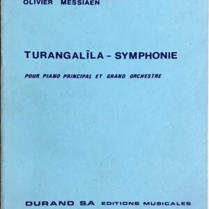 メシアン トゥーランガリラ交響曲 Messiaen Turangalila-symphonie スコア