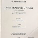 メシアン オペラ「アッシジの聖フランチェスコ」 第1巻:第1幕 (仏語) Messiaen Saint Francois d'Assise ヴォーカル・スコア