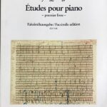 リゲティ ピアノのための練習曲集 第1巻/初稿のファクシミリ版 Etudes pour Piano, 1er Livre/Facsimile Edition
