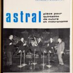 G. バルボトゥー Astral: Piece pour quintette de cuivre et metronome Georges Barboteu 2Trp, Hn, Tbn, Tba, Metronome