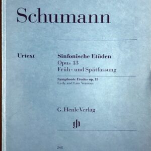 シューマン 交響的練習曲 Op.13/原典版 Schumann Sinfonische Etuden Op.13/Urtext ピアノ・ソロ
