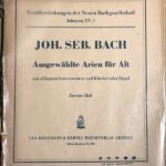 バッハ オブリガート楽器付 アリア選集 (アルト用) 第2巻 Bach Ausgewahlte Arien(Alt) heft 2 声楽 歌曲