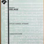 ドラージュ インドの4つの歌 スコア Delage Four Hindu Poems Conductor's Score