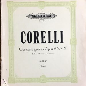 コレッリ コンチェルト・グロッソ変ロ長調 op. 6/5 Corelli Concerto grosso op. 6/5 in Bb