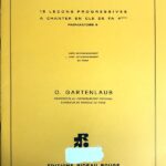 ガルタンローブ 15の視唱課題,ヘ音記号,伴奏付き O.Gartenlaub 15 lecons progressives a chanter en cle de fa 4?me, prep B
