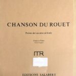 ラヴェル 紡ぎ車の歌 (仏語、英語) Ravel Chanson du rouet 声楽 歌曲 ヴォーカル