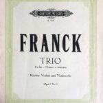 フランク ピアノ三重奏曲 Op.1 No.1 Frank Trio Fis dur ピアノ バイオリン チェロ スコア