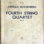 シェーンベルク 弦楽四重奏曲 第4番 Op.37 スタディ・スコア  SCHOENBERG fourth string Quartett Op.37 Study Score
