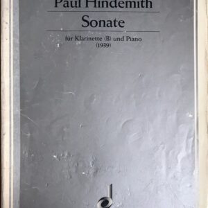 ヒンデミット クラリネット・ソナタ Hindemith Sonate fur Klarinette und piano