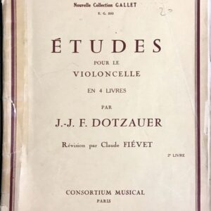 ドッツァウアー チェロ練習曲集 第2巻 (35-62) DOTZAUER Etudes pour le violoncelle