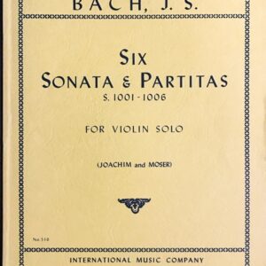 バッハ 無伴奏バイオリンのためのソナタとパルティータ BWV 1001-1006/ヨアヒム編 BACH Sonaten und Partiten BWV 1001-1006