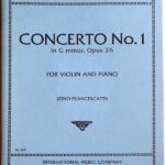 ブルッフ バイオリン協奏曲 第1番 ト短調 Op.26/フランチェスカッティ編 Bruch concerto No.1 in G minor Op.26