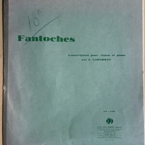ドビュッシー あやつり人形 (バイオリンとピアノ) Debussy Fantoches transcription pour violon et piano