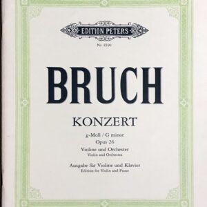 ブルッフ バイオリン協奏曲 第1番 ト短調 Op.26 (バイオリンとピアノ) BRUCH Konzert Nr.1 g-mollOp.26/Ed. Stross & Soldan