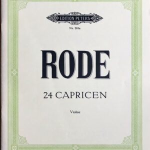 ロード（ローデ） 24のカプリス バイオリン教本 Rode 24 Capricen