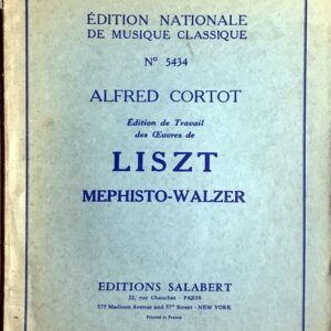 リスト メフィスト・ワルツ 第1番/コルトー編 (ピアノ・ ソロ) Liszt Mephisto-walzer
