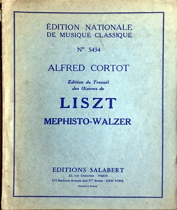 CORTOT LISZT  Mephisto-Walzer