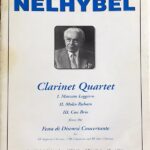 ネリベル クラリネット四重奏曲 Nelhybel clarinet quartet