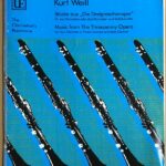 クルト・ヴァイル 「三文オペラ」より (クラリネット四重奏) Kurt Weil music from the threepenny opera