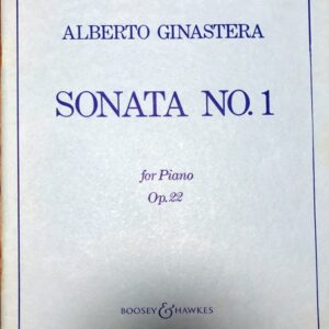 ヒナステラ ピアノ・ソナタ 第1番 Op.22 Ginastera Sonata No.1 for Piano Op.22