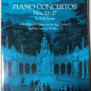 モーツァルト ピアノ協奏曲集 第23-27番 大型スコア Mozart Piano Concertos No.23-27 in Full Score
