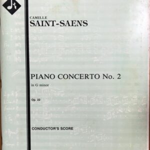 サン＝サーンス ピアノ協奏曲第2番 フルスコア Saint-Saens Piano concerto No.2 in G minor Op.22 conductor's score