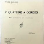 ロジェ＝デュカス 弦楽四重奏曲 第2番 (2 バイオリン,ビオラ,チェロ) Roger-Ducasse 2e Quatuor a Cordes (パート譜セット)